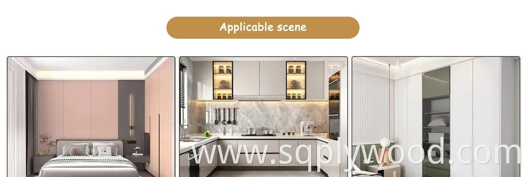 Pet Laminated MDF Board Sublimation MDF Board UV Boards High Glossy Pet Laminated Particleboard for Kitchen Cabinet Fancy MDF PVC Coated Plywood Pet Board